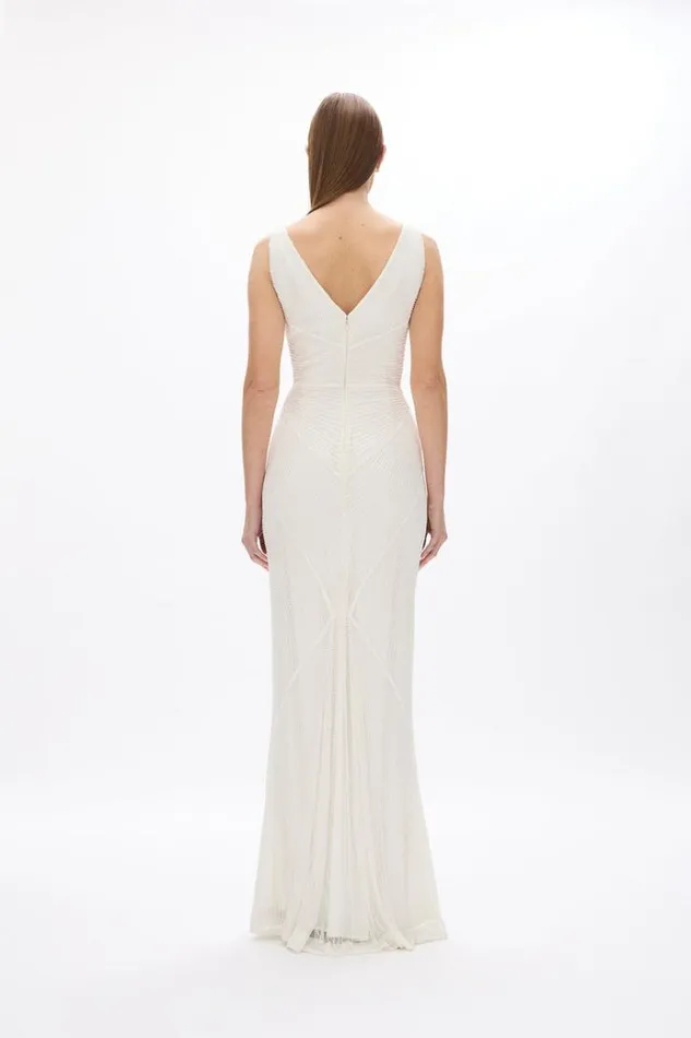 Women White Dresses Rachel Gilbert KASSIE GOWN