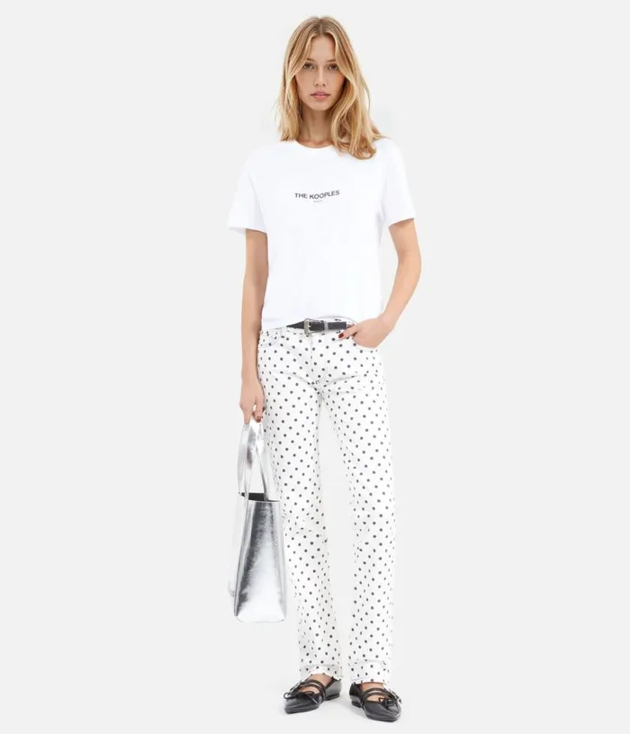 Women White Logo Tshirt THE KOOPLES Tshirts