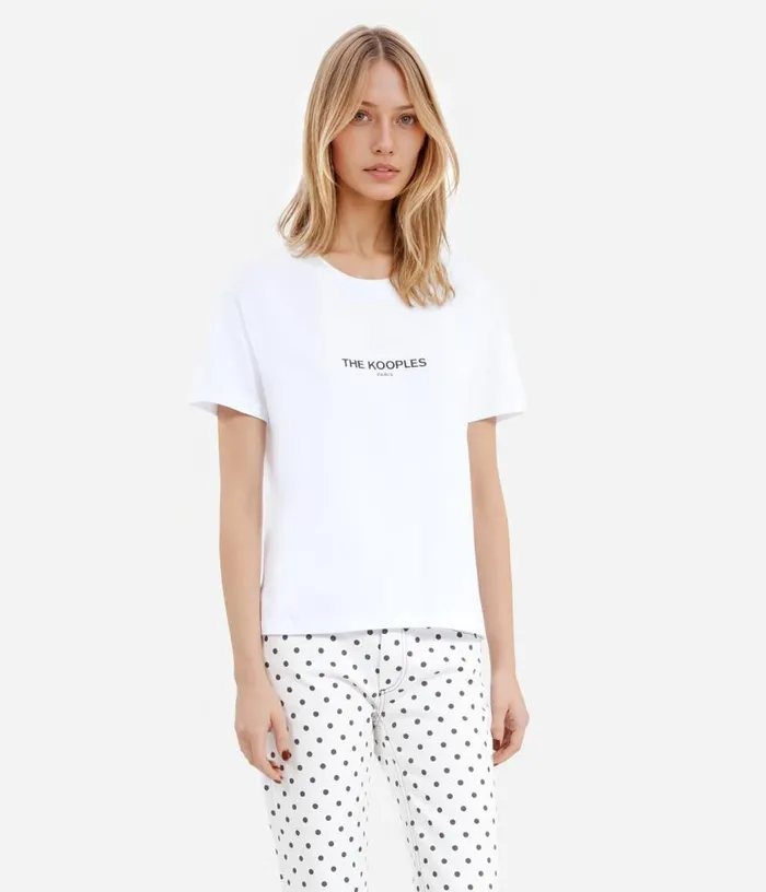 Women White Logo Tshirt THE KOOPLES Tshirts
