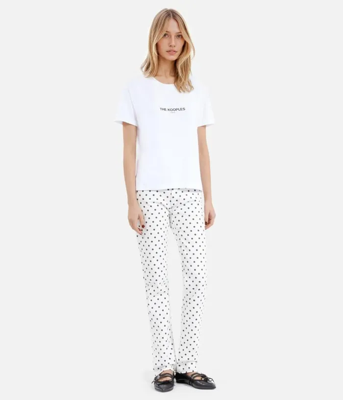 Women White Logo Tshirt THE KOOPLES Tshirts