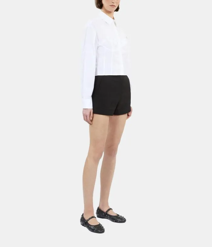 Women White Shirt With Corset Style Stitching THE KOOPLES Blouses and Shirts Women White Shirt With Corset Style Stitching THE KOOPLES Blouses and Shirts