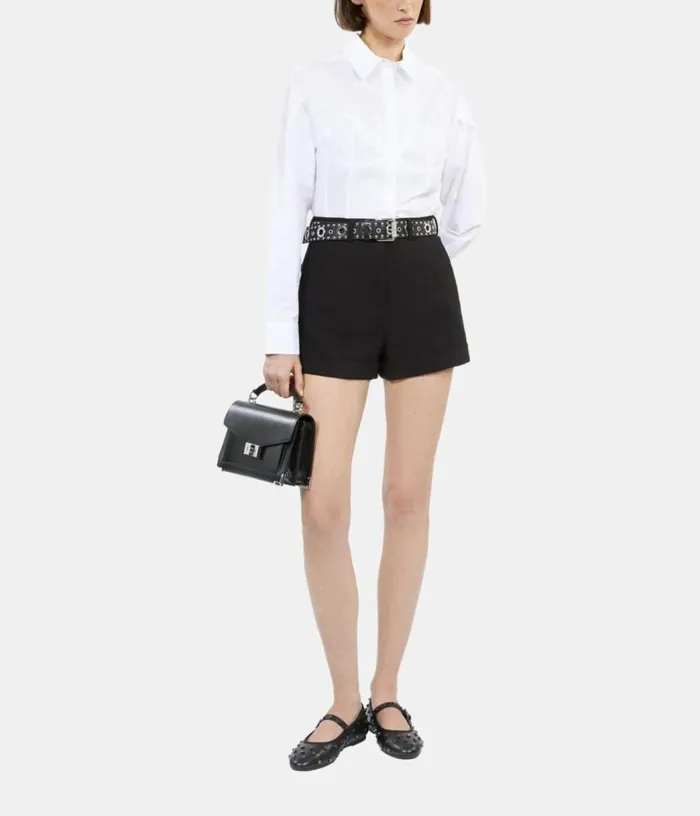 Women White Shirt With Corset Style Stitching THE KOOPLES Blouses and Shirts Women White Shirt With Corset Style Stitching THE KOOPLES Blouses and Shirts
