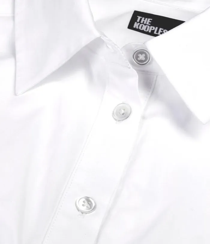 Women White Shirt With Corset Style Stitching THE KOOPLES Blouses and Shirts Women White Shirt With Corset Style Stitching THE KOOPLES Blouses and Shirts
