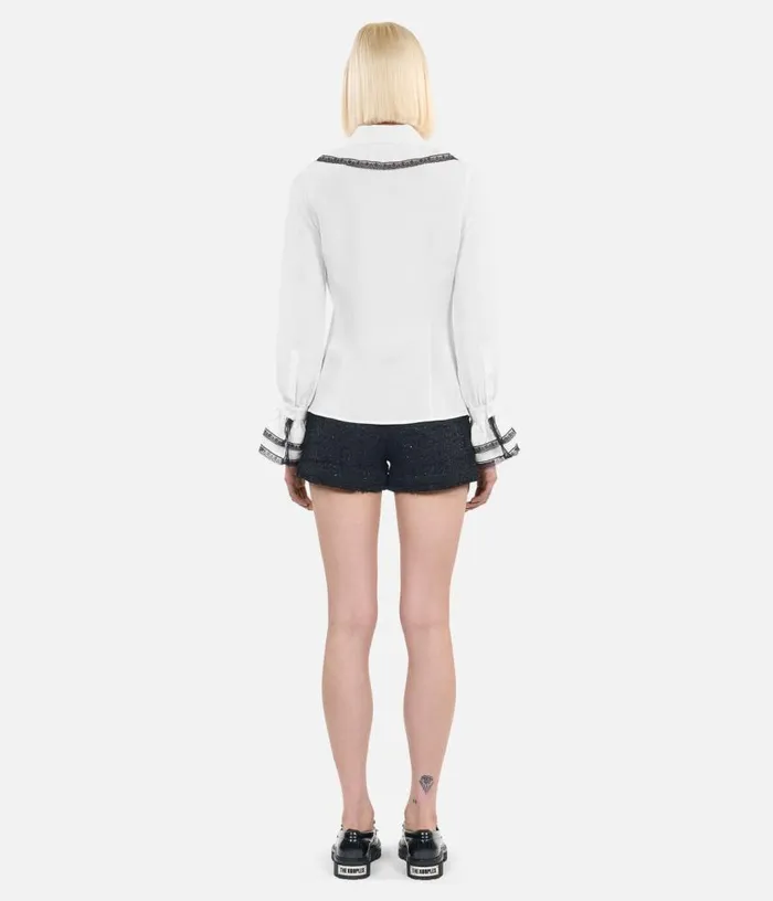 Women White Silk Shirt THE KOOPLES Blouses and Shirts
