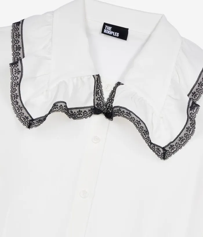 Women White Silk Shirt THE KOOPLES Blouses and Shirts