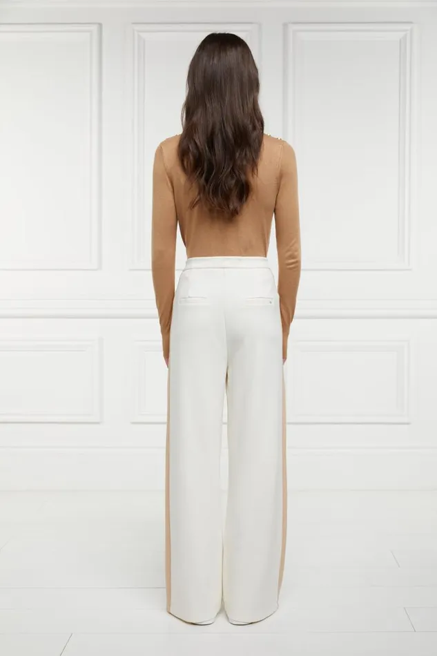 Women Wide Leg Pant Natural Holland Cooper Trousers Women Wide Leg Pant Natural Holland Cooper Trousers