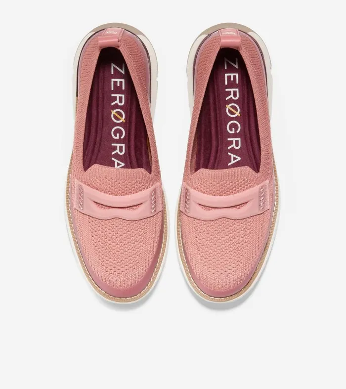 Women Women039s 4ZERGRAND Stitchlite Loafer Pink Cole Haan Loafers and Drivers
