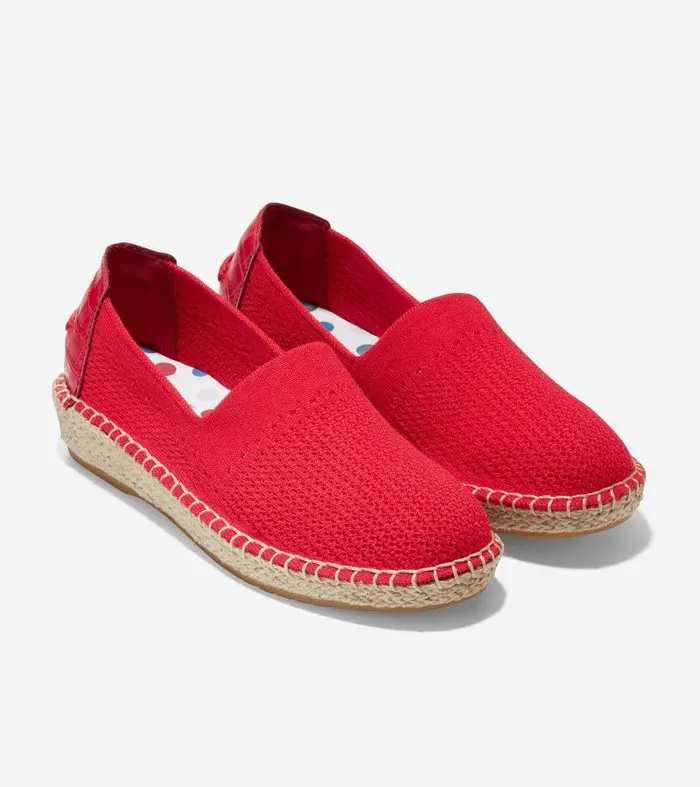 Women Women039s Cloudfeel Espadrille Loafer Red Cole Haan Espadrilles
