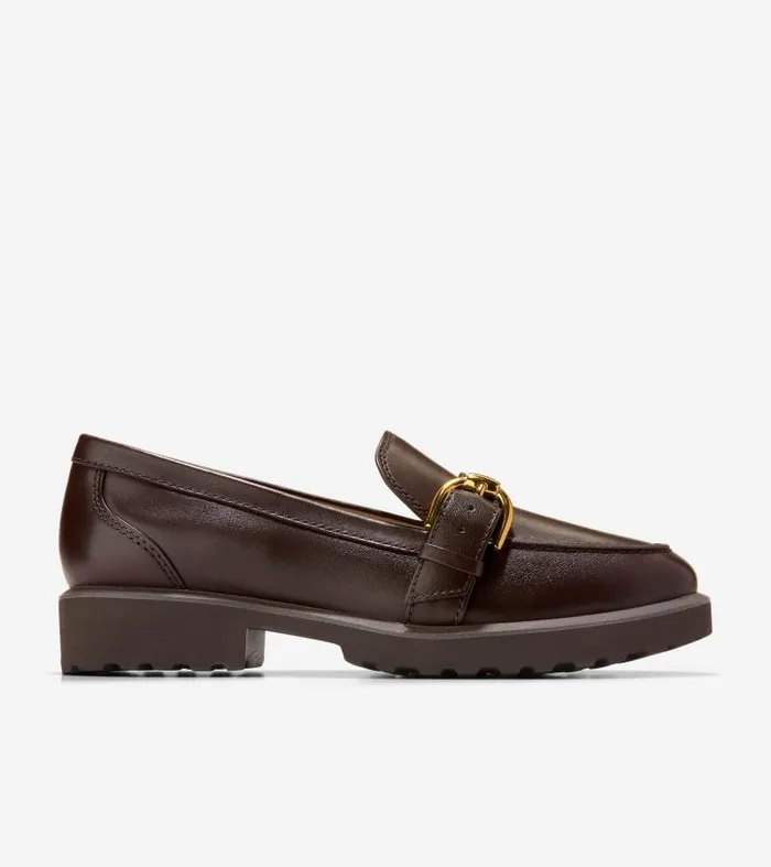Women Women039s Giana Buckle Loafers Brown Cole Haan Loafers and Drivers