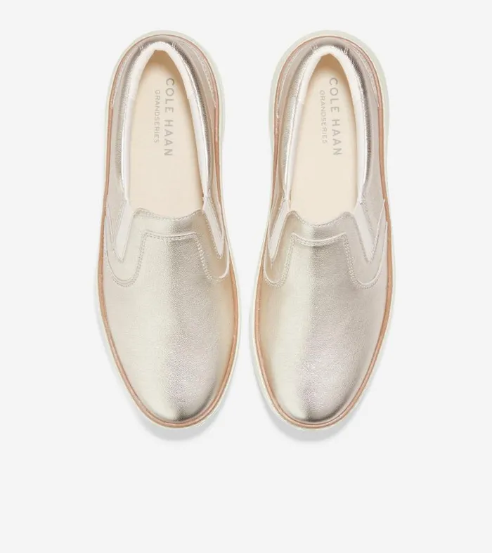 Women Women039s GrandPr Topspin SlipOn Sneaker Gold Cole Haan Sneakers Women Women039s GrandPr Topspin SlipOn Sneaker Gold Cole Haan Sneakers