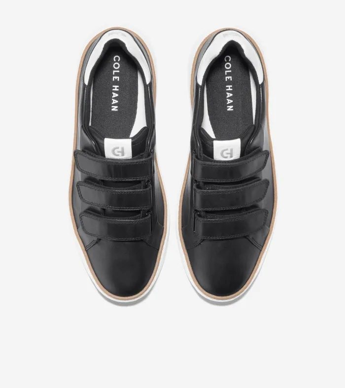 Women Women039s GrandPr Topspin Triple Strap Sneakers Black Cole Haan Sneakers