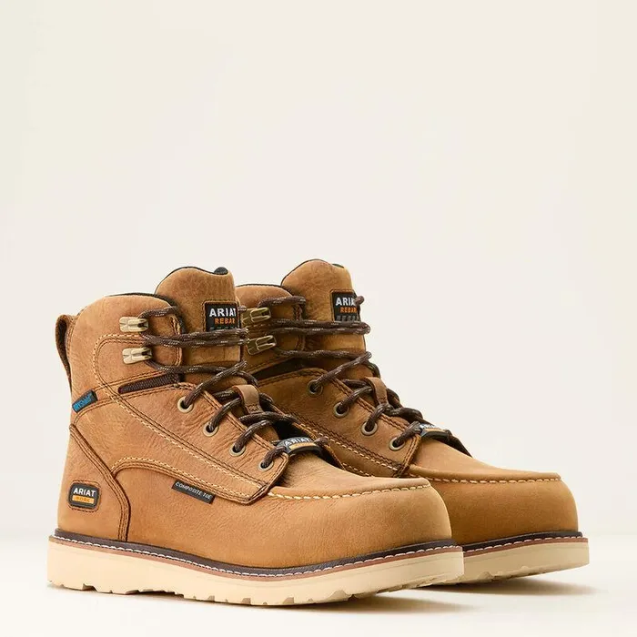 Women Work Boots and Shoes Ariat Rebar Wedge Moc Toe Waterproof Composite Toe Work Boot Antique Brown Women Work Boots and Shoes Ariat Rebar Wedge Moc Toe Waterproof Composite Toe Work Boot Antique Brown