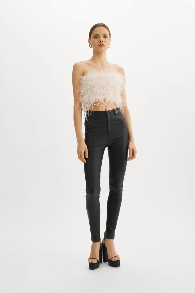 Women ZAINA Feather Bustier Bone LAMARQUE Tops Women ZAINA Feather Bustier Bone LAMARQUE Tops