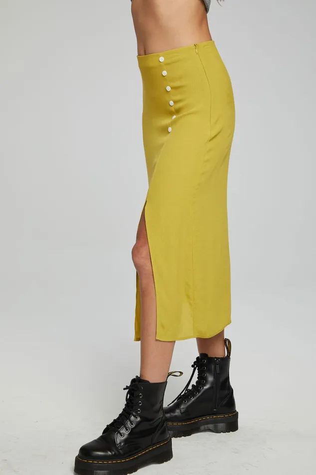 Womens Bottoms Chaser Brand Belle Midi Skirt 8211 Kiwi