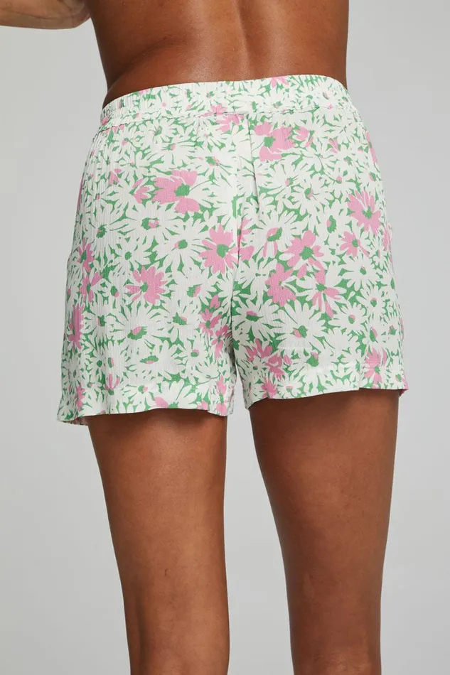 Womens Bottoms Chaser Brand Ollie Boxer Shorts 8211 Daisy Floral Print