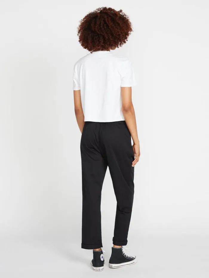Womens Bottoms Volcom Frochickie Trousers 8211 Black