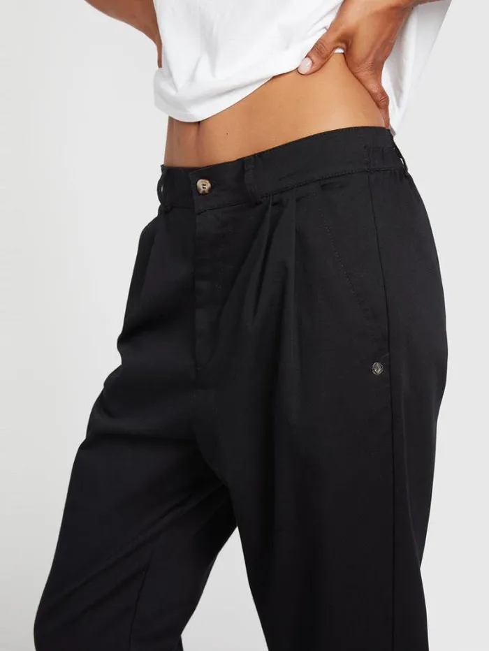 Womens Bottoms Volcom Frochickie Trousers 8211 Black