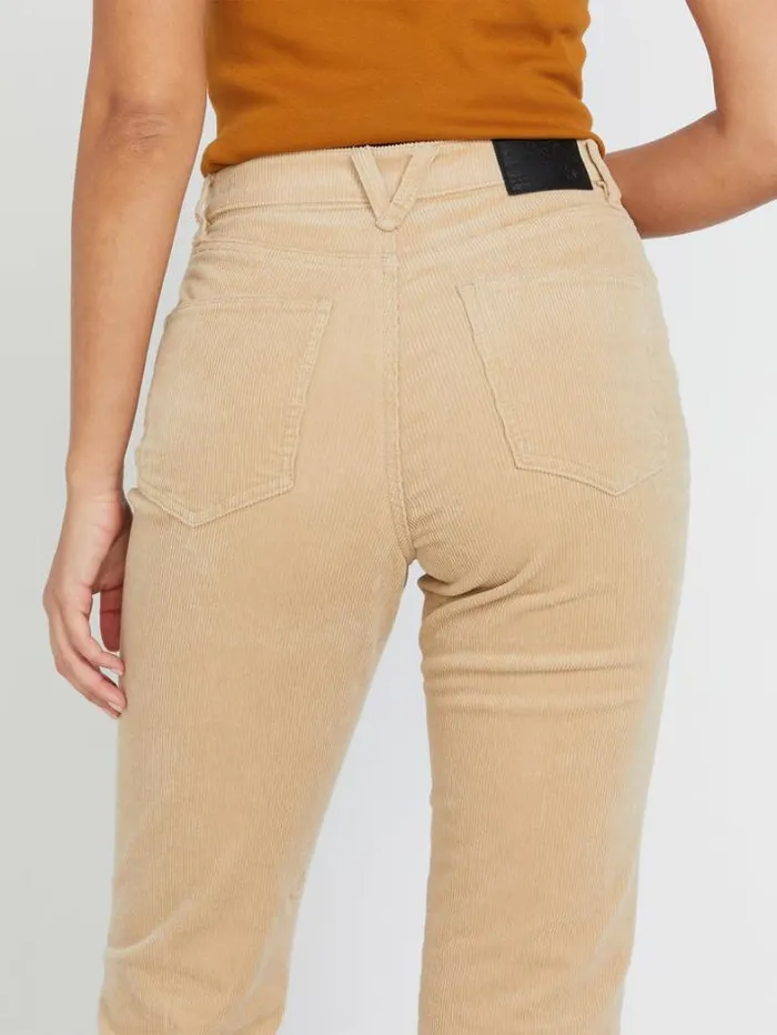 Womens Bottoms Volcom Stoned Straight Pants 8211 Khaki