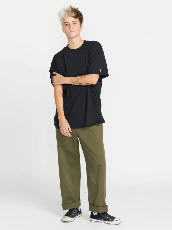 Womens Bottoms Volcom Thisthatthem Skate Pants 8211 Military