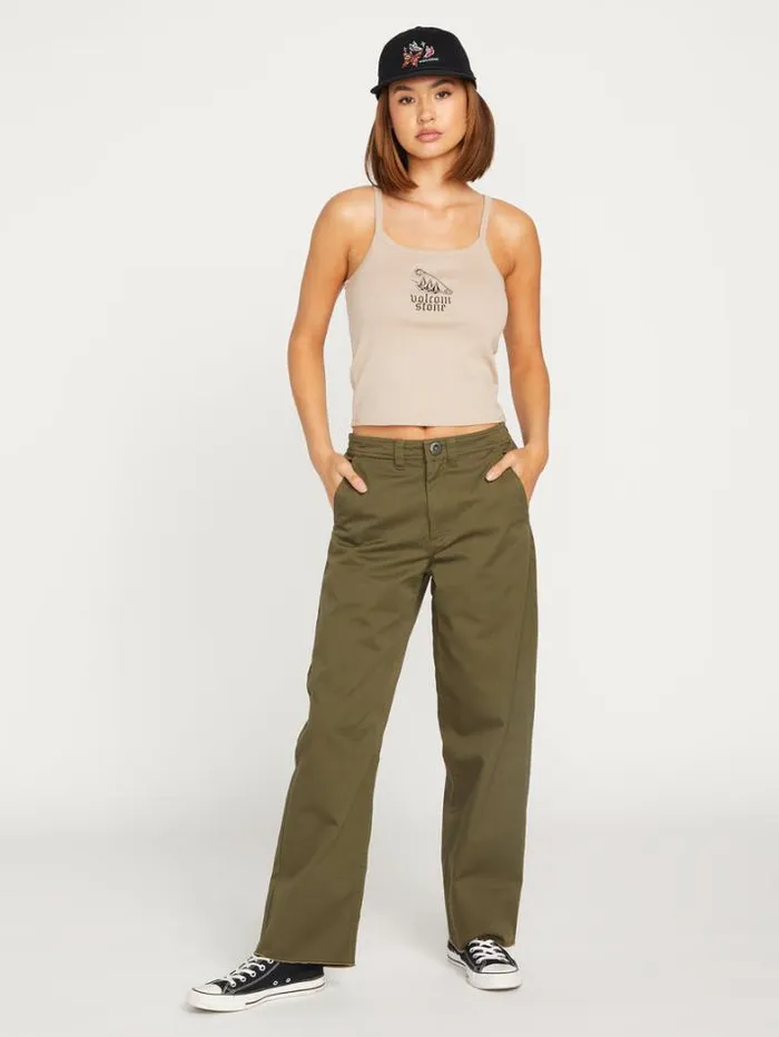 Womens Bottoms Volcom Thisthatthem Skate Pants 8211 Military