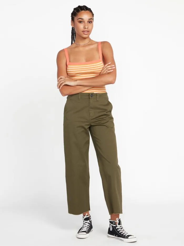 Womens Bottoms Volcom Thisthatthem Skate Pants 8211 Military