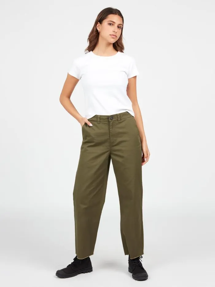 Womens Bottoms Volcom Thisthatthem Skate Pants 8211 Military