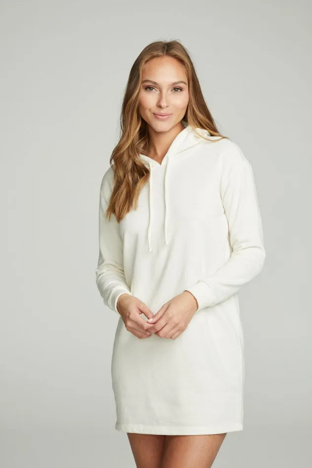 Womens Dresses Chaser Brand Long Sleeve Hoodie Dress