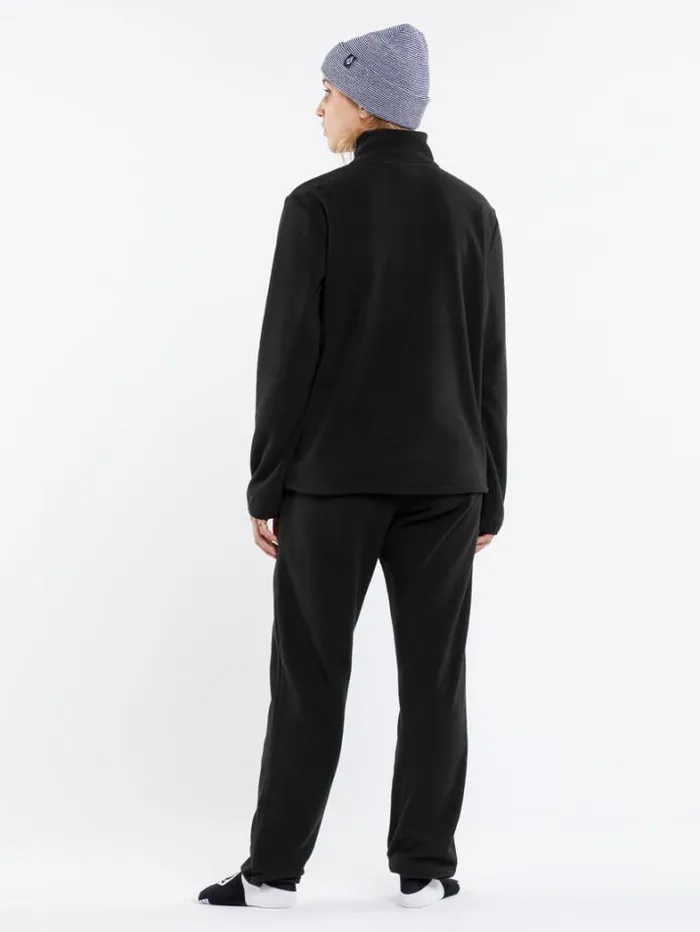Womens Hoodies and Sweatshirts Volcom Polar Fleece 12 Zip 8211 Black