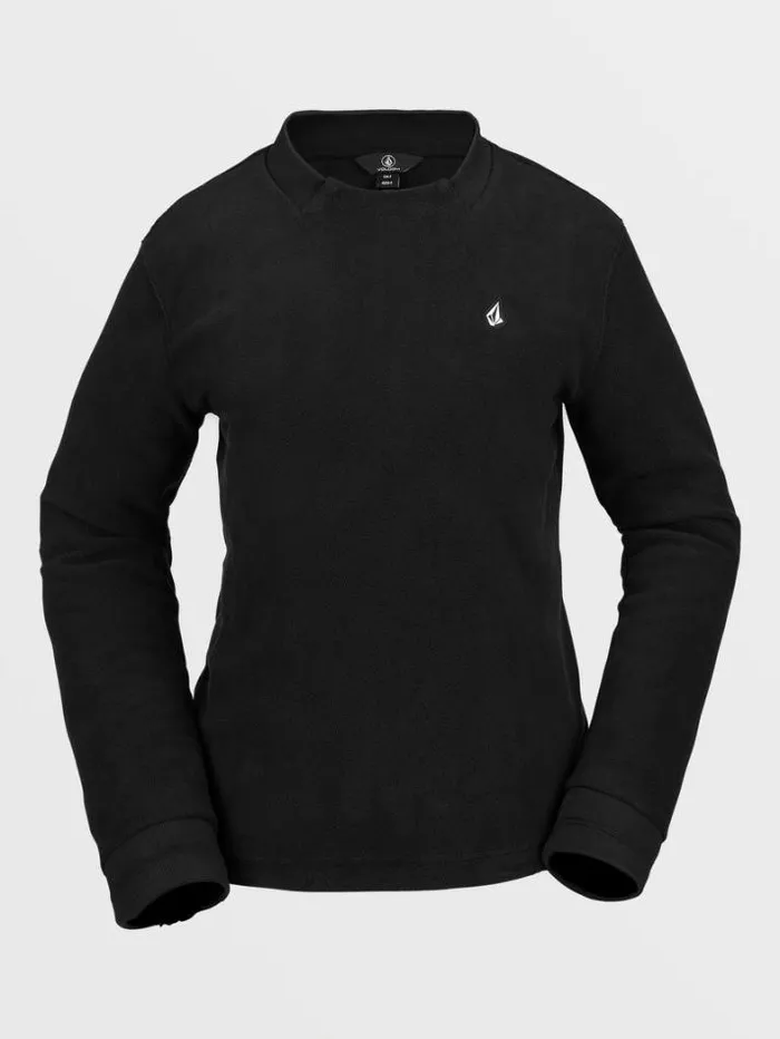Womens Hoodies and Sweatshirts Volcom Polar Fleece Crew Pullover 8211 Black