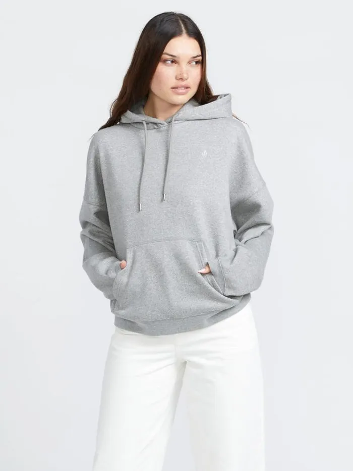 Womens Hoodies and Sweatshirts Volcom Stone Heart II Hoodie 8211 Heather Grey
