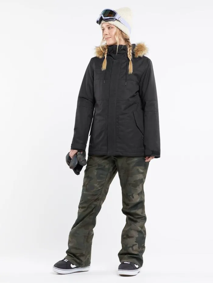 Womens Jackets Volcom Fawn Insulated Jacket 8211 Black