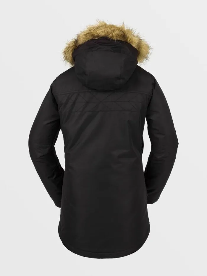 Womens Jackets Volcom Fawn Insulated Jacket 8211 Black