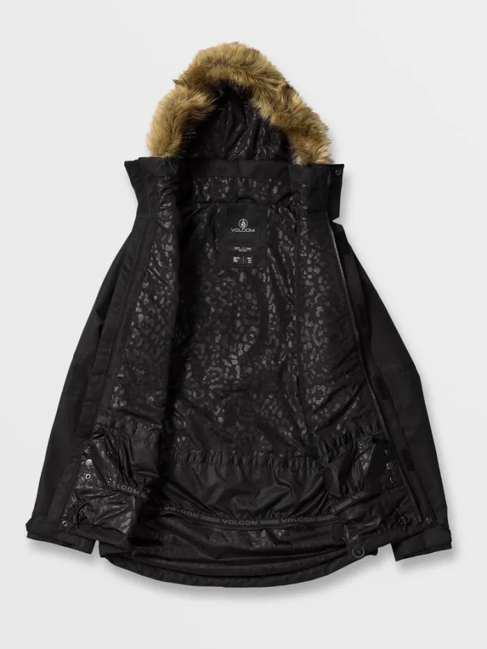 Womens Jackets Volcom Fawn Insulated Jacket 8211 Black