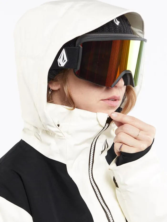 Womens Jackets Volcom Fern Insulated Gore Pullover 8211 Moonbeam