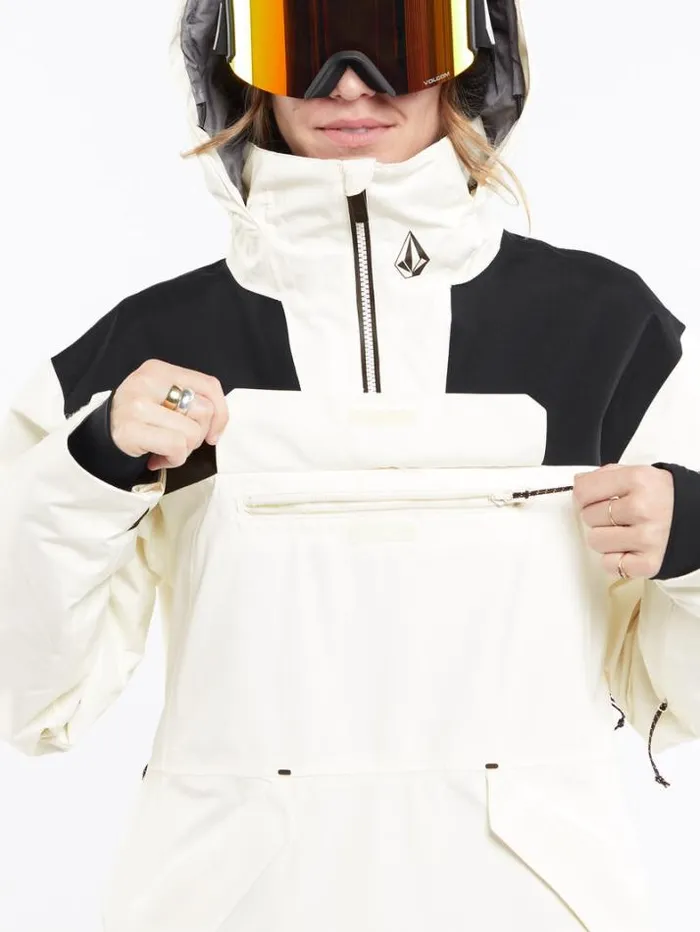 Womens Jackets Volcom Fern Insulated Gore Pullover 8211 Moonbeam