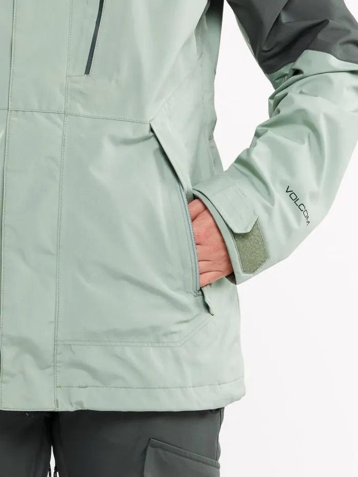 Womens Jackets Volcom VCo Aris GoreTex Jacket 8211 Sage Frost