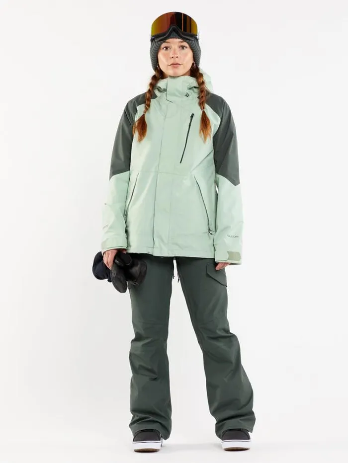 Womens Jackets Volcom VCo Aris GoreTex Jacket 8211 Sage Frost