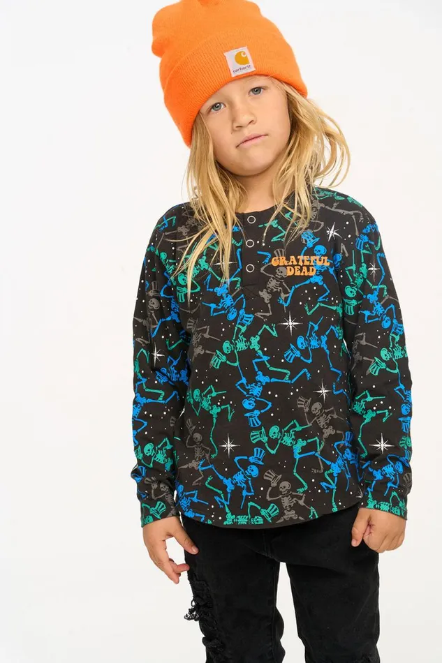 WomensKids Music Chaser Brand Grateful Dead Skeletons Long Sleeve