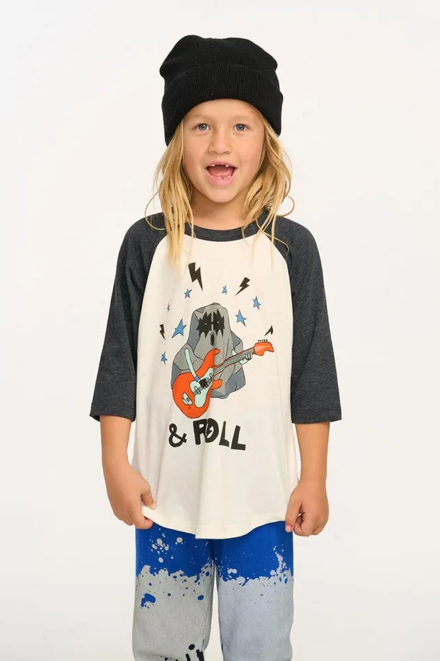 WomensKids Music Chaser Brand Rock and Roll Baseball Tee