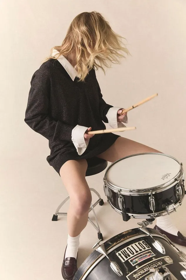 Womens Loungewear Chaser Brand Ellison Licorice Mini Dress