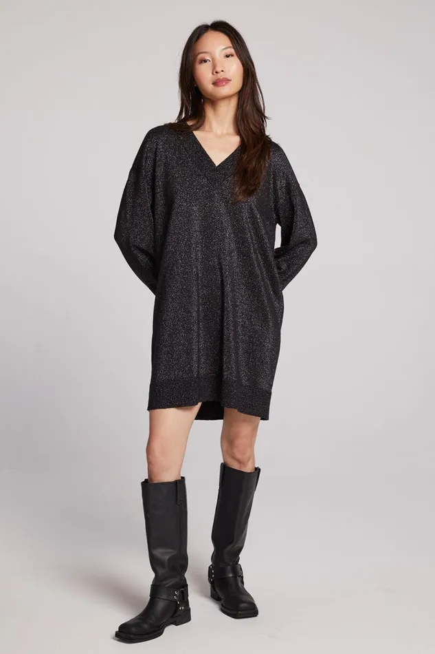 Womens Loungewear Chaser Brand Ellison Licorice Mini Dress