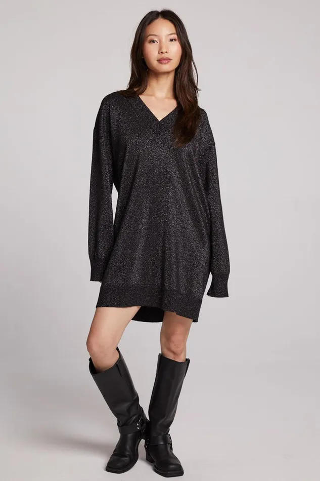 Womens Loungewear Chaser Brand Ellison Licorice Mini Dress
