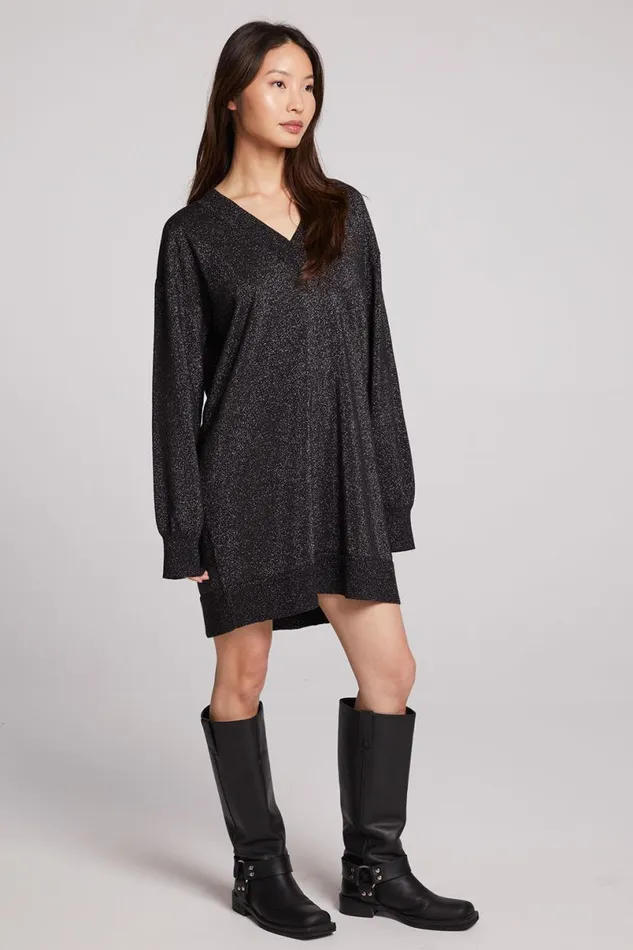 Womens Loungewear Chaser Brand Ellison Licorice Mini Dress