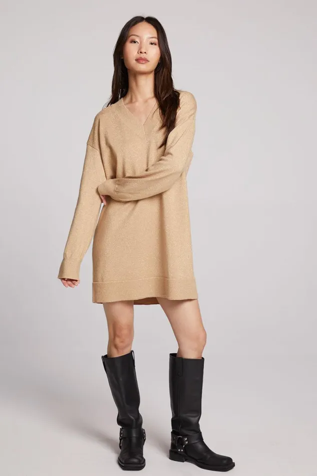 Womens Loungewear Chaser Brand Ellison Toasted Coconut Mini Dress