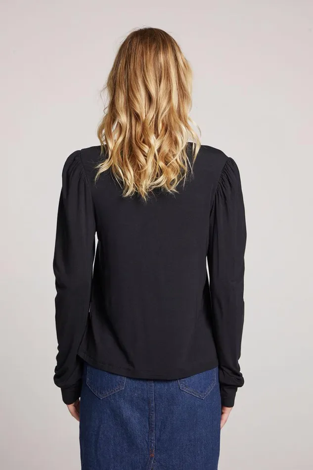 Womens Loungewear Chaser Brand Shirley Licorice Long Sleeve