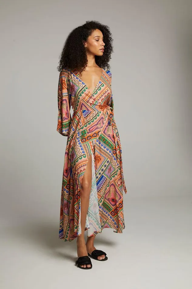 Womens Loungewear Chaser Brand Sophia Paradise Mystic Maxi Dress