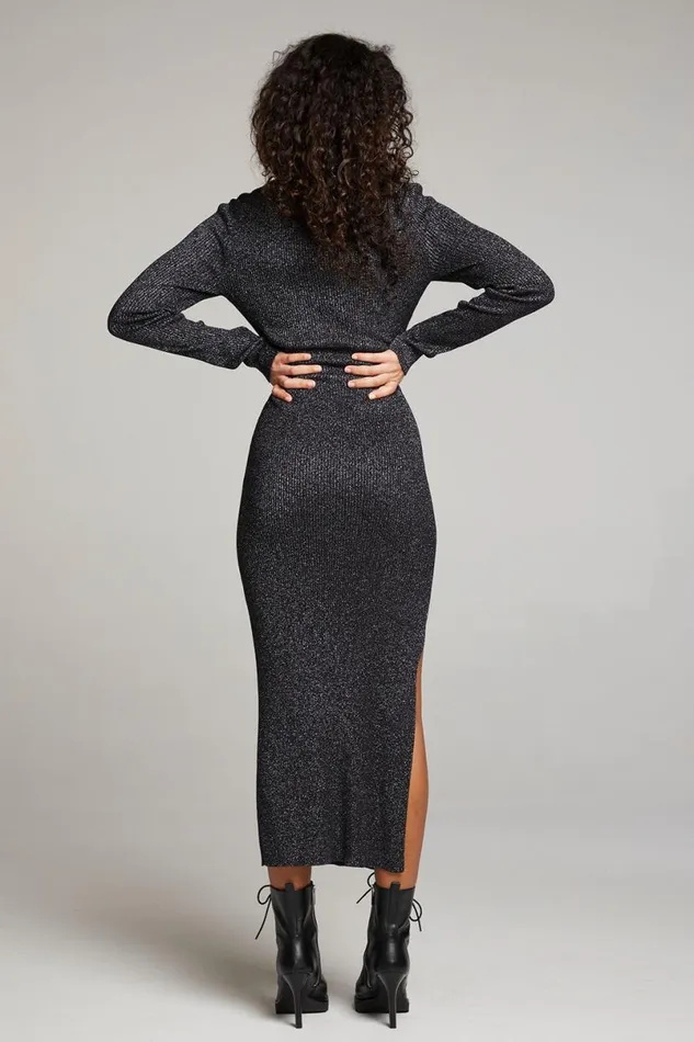 Womens Loungewear Chaser Brand Taxi Licorice Midi Dress