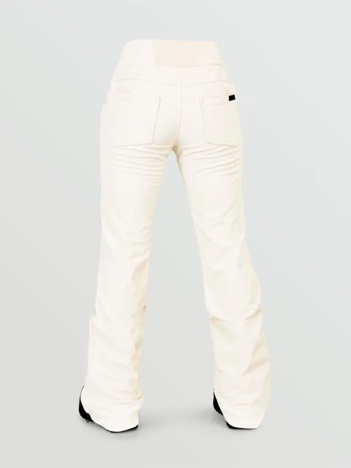 Womens Pants Volcom Battle Stretch High Rise Pants 8211 Moonbeam