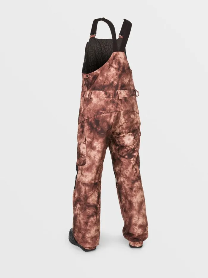 Womens Pants Volcom Creston 3D Stretch Bib Overalls 8211 Pink Salt Wash