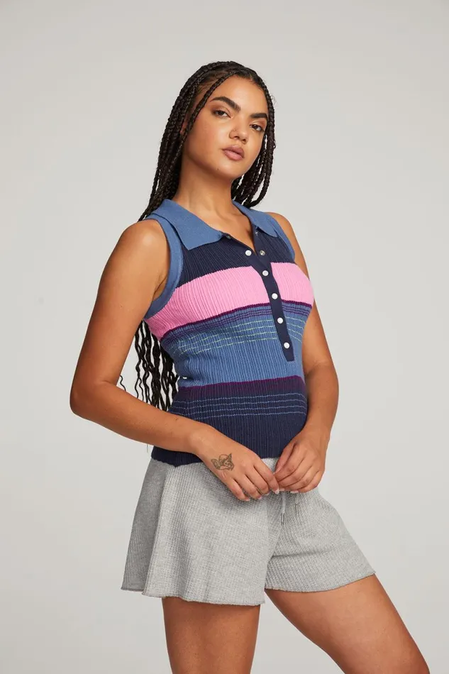 Womens Tops Chaser Brand Alice Venice Stripe Tank